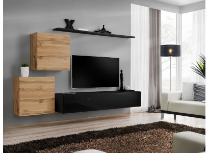 Designer Wohnwand Wohnzimmermöbel Wandregale Luxus TV Ständer Sideboard Modern