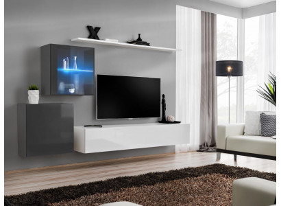 Luxus Set Modern Wohnwand Wohnzimmermöbel Wand Regal Möbel TV-Ständer Garnitur