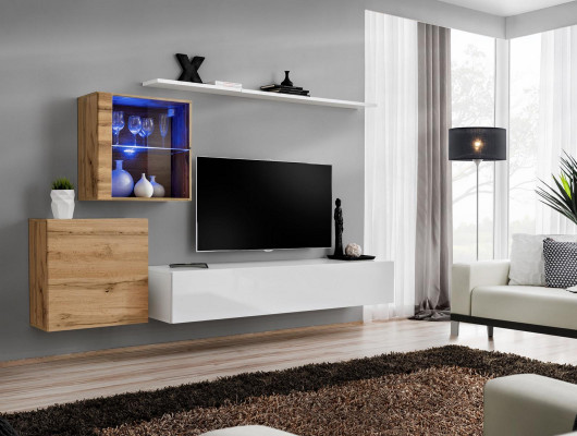 Design Luxus Wohnwand Regal Wand Schrank Vitrine Regale Wohn Zimmer Einrichtung
