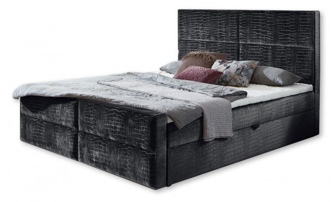 Schicke graue schlafzimmer holzmöbel design elegante polsterung stoff neu