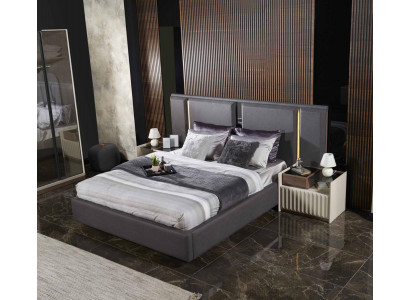 Luxus Schlafzimmer Bett Polster Design 180x200cm Doppel Hotel Betten Neu