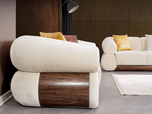 Modern Sofagarnitur Sofa Couch Polster Sessel Neu Einrichtung Designer