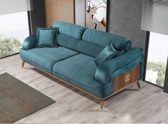 Luxus 2x Sofa Dreisitzer Wohnzimmer Set Sessel Polster Einrichtung Möbel Neu