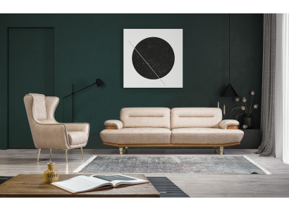 Modern Wohnzimmer Sofa Couch Dreisitzer Modern Sessel Designer Einrichtung