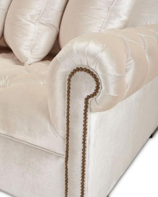 Weiße Ecksofa Sofa Stoff Chesterfield Design Couchen Polster Sofas Luxus Möbel