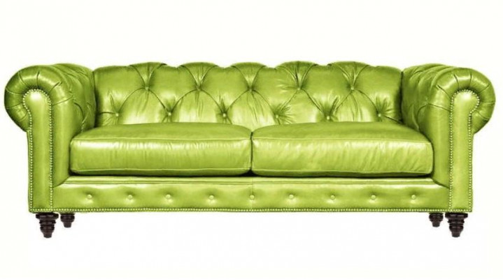 Hellbraun Dreisitzer Leder Chesterfield Wohnzimmer Design Sofa Chesterfield Neu
