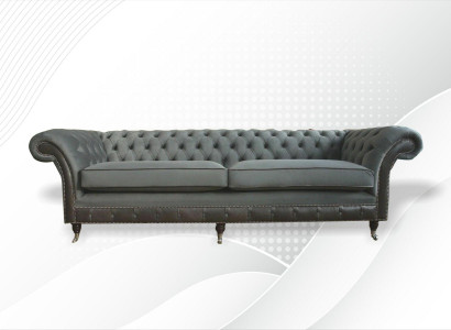 Chesterfield Original Möbel 4 Sitzer Couch Polster Sofas Couchen