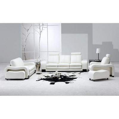 Sofagarnitur Couch USB Sofa Leder Garnitur Sitz Wohnlandschaft 3+2+1 Sitzer Neu