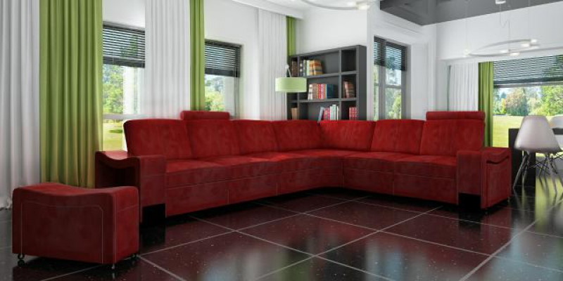 Stoffcouch Textil Polster Eckcouch Couch Sofa Ecksofa Wohnlandschaft