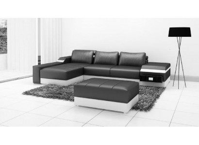 Ecksofa Eck Sofa Couch Polster Leder Garnitur Wohnlandschaft Chaiselounge Sofas