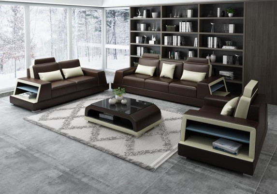 Design Couch Sofa Garnitur 3+2 Sitzer Sitz Polster Sofas Couchen Garnituren Neu