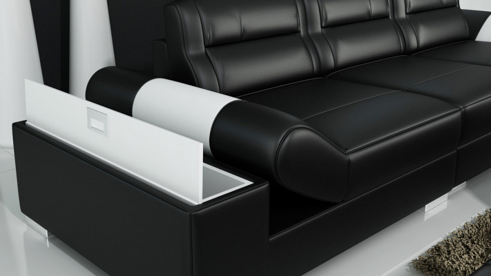 Ledersofa Sofa Couch Sofagarnitur Neu 3+3 Sitzer Garnitur Design Neu