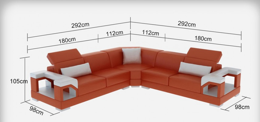 Ledersofa Sofa Couch Wohnlandschaft Modern Eck Ecksofa Garnitur Design
