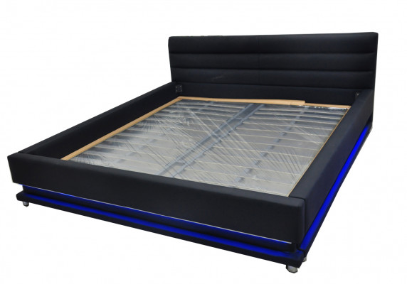 Luxus Leder Design Polster Betten Doppel mit USB 140/160/180/200 cm Bett