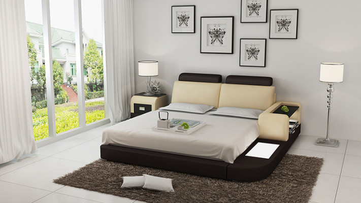 Designer Bett Polsterbett Luxusbett Doppelbett Ehebett Betten 140/160/180 cm