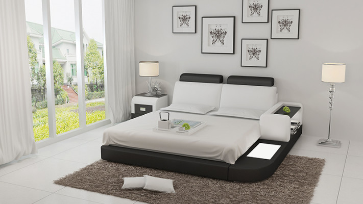 Designer Bett Polsterbett Luxusbett Doppelbett Ehebett Betten 140/160/180 cm