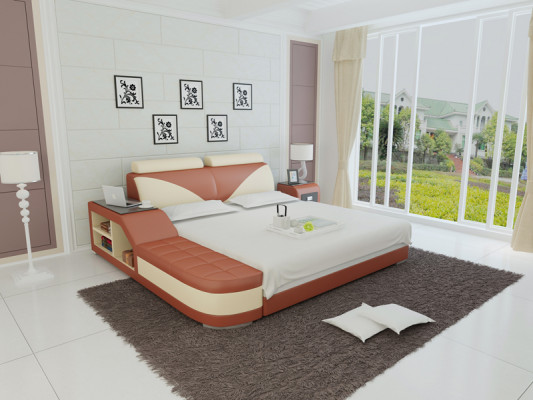 Designer Bett Polsterbett Luxusbett Doppelbett Ehebett Betten 140/160/180 cm
