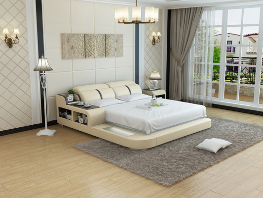 Design Leder Bett Luxus Polster Betten Doppel Modernes Ehe 140/160/180 cm