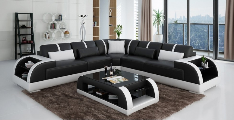 Wohnlandschaft Ecksofa Designer Sofa Eckcouch Polster Sitz Ecke Neu Rodos SW