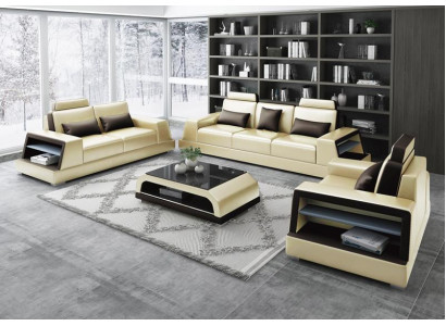 Design Couch Sofa Garnitur Polster Sofas Couchen Sitz Garnituren Neu 3+1 Sitzer