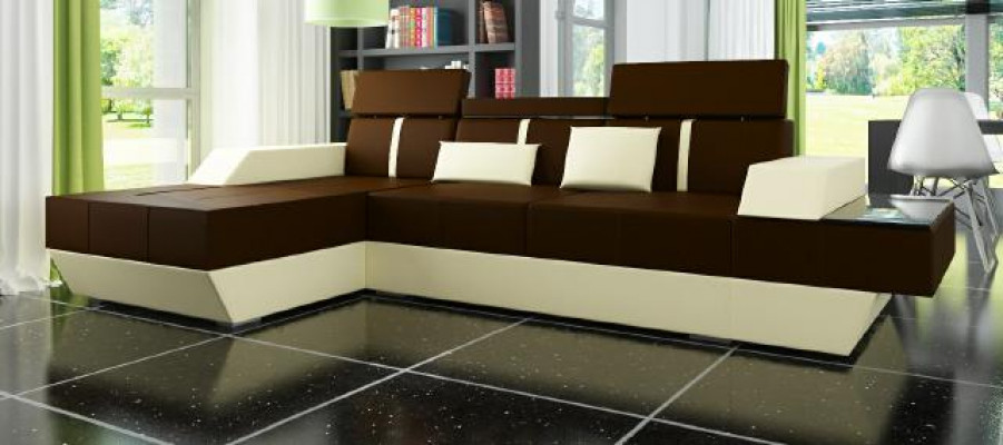 Ledersofa Couch Sofa Ecksofa Eckcouch Ledercouch Polster Ecke Wohnlandschaft