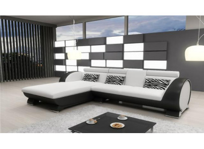 LEDERSOFA SOFA ECKCOUCH POLSTER ECKSOFA SOFAGARNITUR DESIGNER COUCH BARFUNKTION