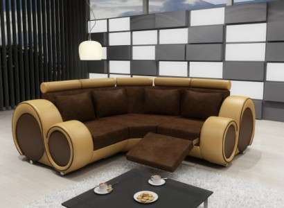 Eck Leder Textil Stoff Couch Sofa Garnitur Wohnlandschaft Polster Ecke Neu LMII