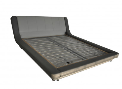 Doppel Luxus Design Leder Bett Polster Betten Moderne Hotel Multifunktion