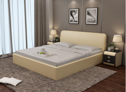 Bett mit USB Polsterbett Luxusbett Doppelbett Ehebett Betten 140/160/180 cm