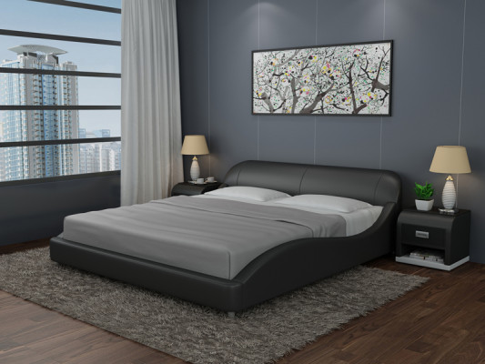 Design Leder Bett Luxus Polster Betten Doppel Modernes Ehe 140/160/180 cm
