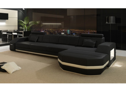 Design Ecksofa Couch Polster Eck Garnitur Ledersofa Ecke Wohnlandschaft PH300