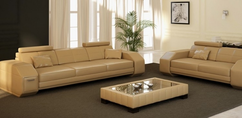 Ledersofa Sofagarnitur 3+2+1 Leder Couch Polster Sitz Designer Garnitur JarksonS