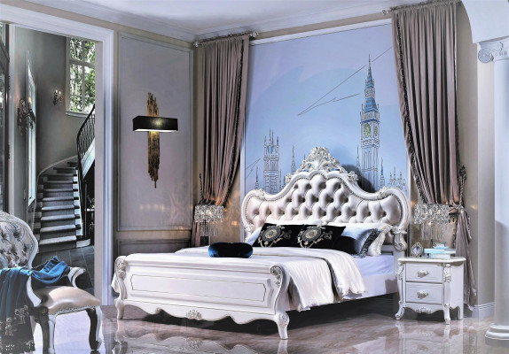 Italienische Stil Möbel Schlafzimmer Nachttische 2x Set Konsolen Nachttisch Neu