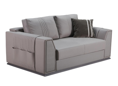 Sofa 2Sitzer Taupe Neu Kreative Modern Design Couch Wohnzimmer Leder Sofas Möbel
