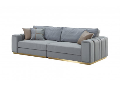 Sofa 3 Sitzer Hellblau Neu Kreative Modern Wohnzimmer Design Couchen Möbel Stoff