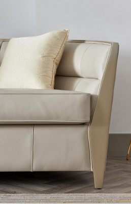 Sofagarnitur 4+1+1 Sitzer Wohnzimmer Kunstleder Polstermöbel Luxus Sofa