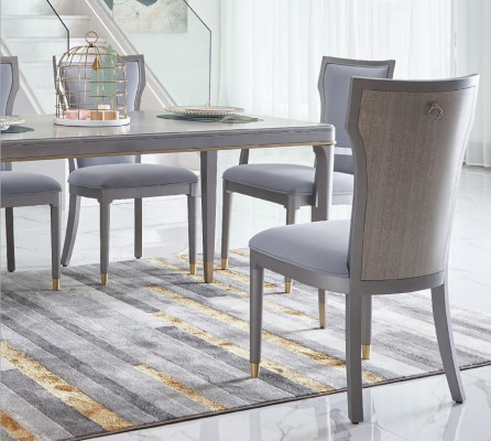 Komplett Set Esstisch + 6 Stühle Esszimmer Deko Garnitur Ess Gruppe Tisch