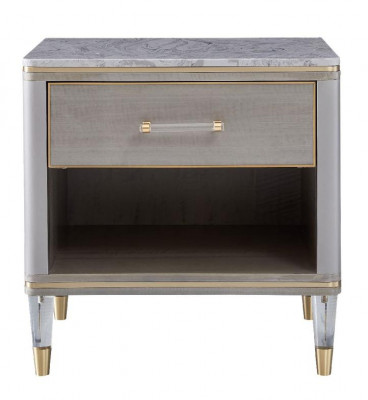 Bett 2x Nachttisch 3 tlg. Schlafzimmer Set Design Deko Modern Luxus Betten