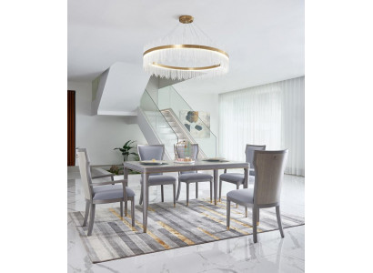 Komplette Garnitur Esszimmer Stuhlgruppe Garnitur 6x Lehnstuhl Stühle