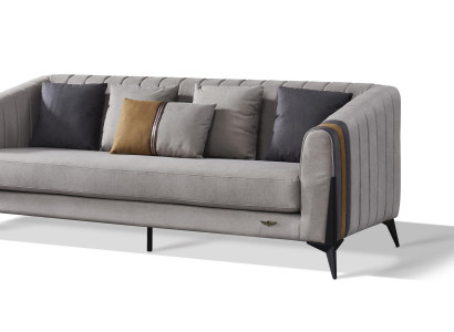 Sofagarnitur Wohnlandschaft Sofas Couchen Polster Stoffsofa 3+1 Sitzer