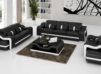 Sofagarnitur Moderne Couch Sofa Sitz 3+1+1 Komplett Garnitur Set Neu Wohnzimmer