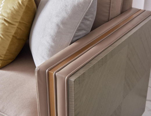 Designer Wohnzimmer Einrichtung Sessel Einsitzer Polster Sofa Couch