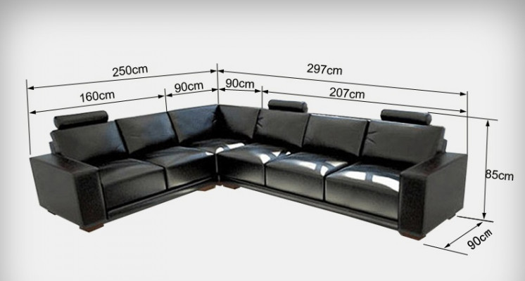 Ledersofa Couch Wohnlandschaft Ecksofa Eck Garnitur Design Modern Sofa A1121B