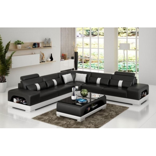 Designer Wohnlandschaft Ecksofa Sofa Couch Big L Form XXL Sitz Garnitur Sandberg