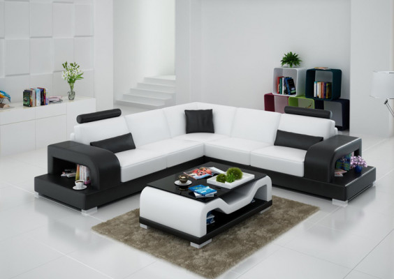 Modern Sofa L-Form Qualitätssofa mit hochwertiger Polsterung für Eckplatzierungen