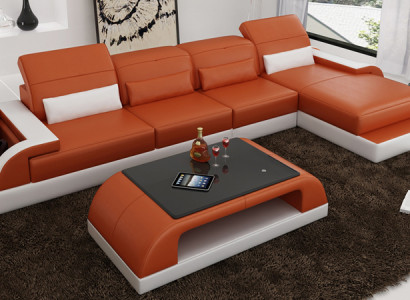 Elegantes Luxus-Design L-förmiges Ecksofa für zeitgemäße Wohnkultur