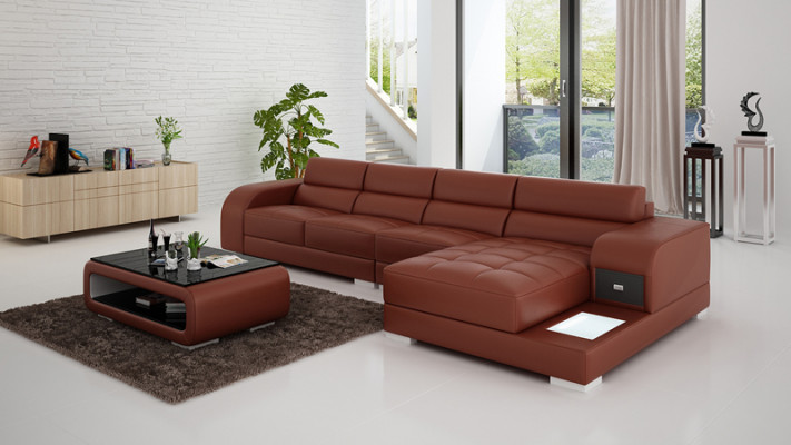 Stilvolles Design Das Schwarze L-förmige Sofa für Raffinesse und Komfort
