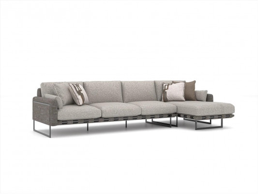 Sofa Ecksofa Wohnzimmer Eckcouch Couch Polster Textil Garnitur Eck Polstermöbel