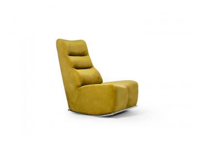 Wohnzimmer Gelb Sessel Sitzmöbel Neu Einrichtung Designer Sitz Textil