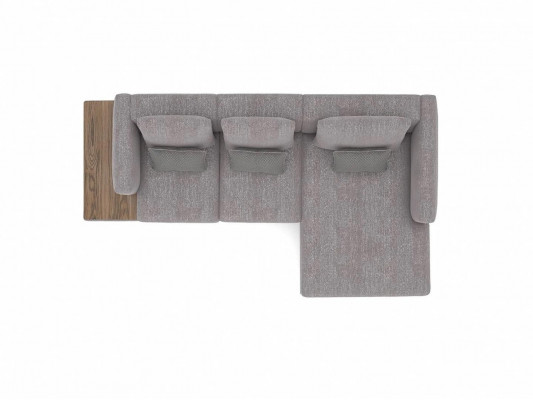 Wohnzimmer Garnitur Ecksofa L-Form Grau Sofa Couch Designer Polstermöbel